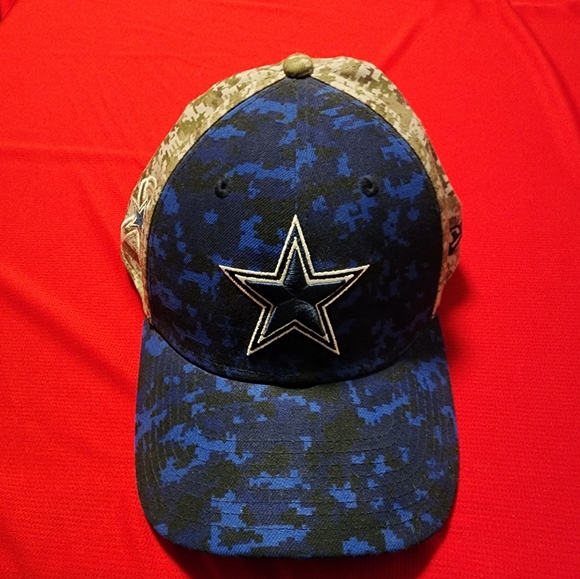 Dallas Cowboys 2015 Salute to Service Era 39Thirty Hat M/L Rare! - Picture 7 of 10